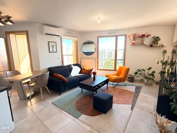 T3 65 m² traversant - Loggia Sud, clim, garage - Lyon 8e Monplaisir/Grange Blanche