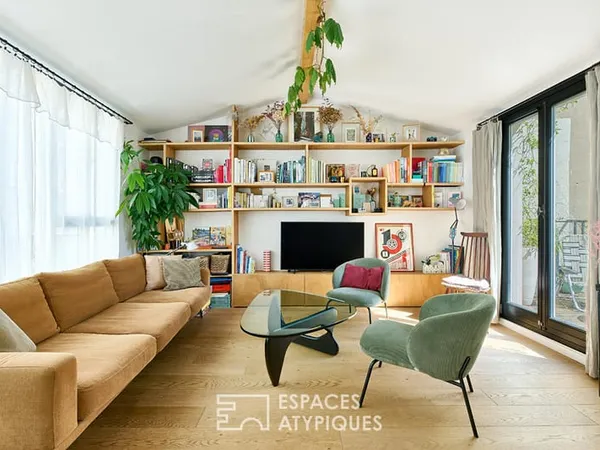 Duplex lumineux en dernier étage avec terrasse