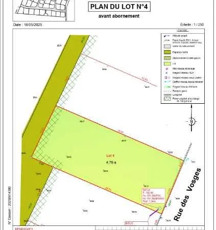 Terrain 479 m² Artzenheim