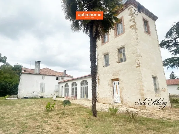 Vente Domaine - Ensemble immobilier du XIXe de 2 bâtiments avec tours, idéal gîtes et chambres d'hôt