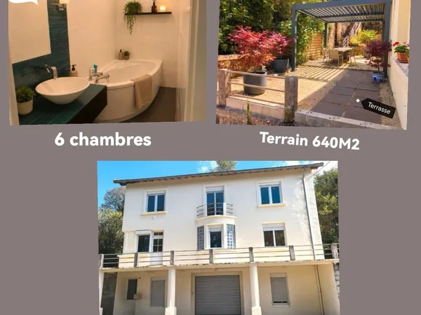 Maison 6chambres sans travaux - garage de 75m2
