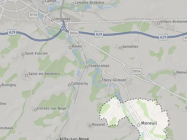 Terrain 451 m² Moreuil