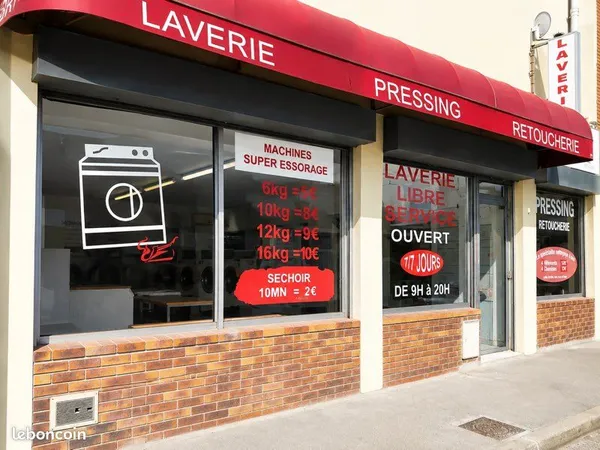 Laverie automatique & Pressing - 100 m² - Direct propriétaire