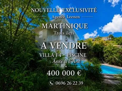 LOTISSEMENT LES PAPAYERS - ANSE À L'ÂNE - VILLA F4 DUPLEX - PISCINE