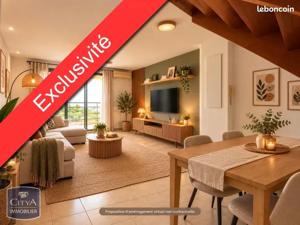 Duplex 2 pièces 59 m²