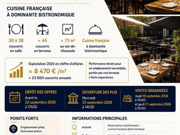 Fonds de commerce 73 m²