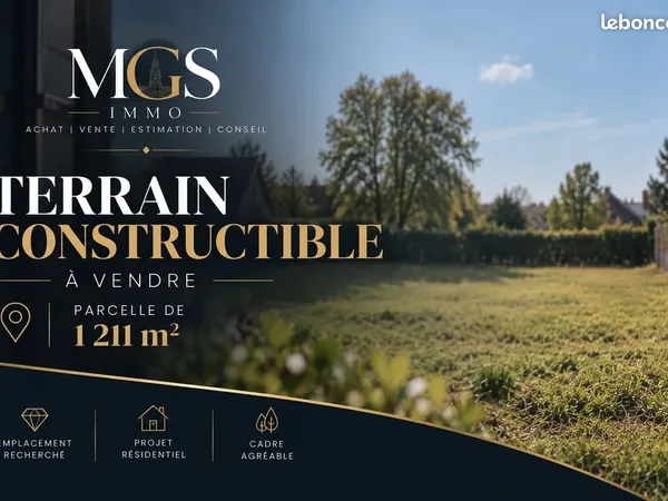 Terrain 1211 m² Angres