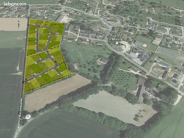 Terrain 511 m² Emanville