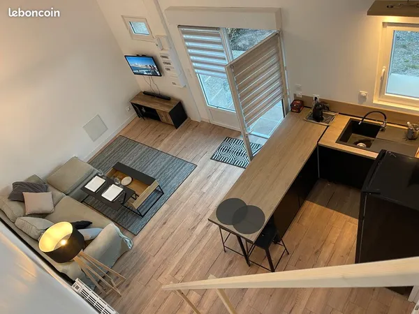 T2 bis et appartement 2 chambres, plein centre de Le Faou, à 50m des commerces, prix tout inclus