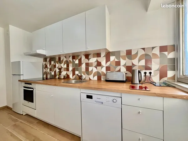 Nice - borriglione - 3 pièces meublé de 53 m²