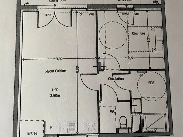 Appartement 51 m2 avec garage