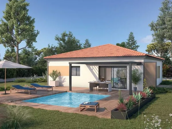 Villa Neuve contemporaine + Terrain proche de...