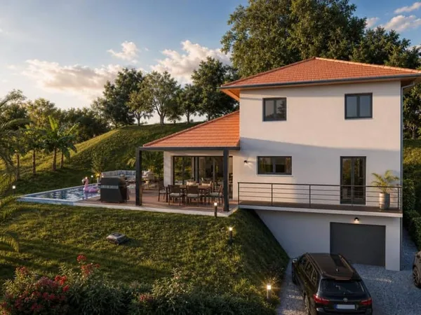 Maison familiale avec sous-sol et vue dégagée