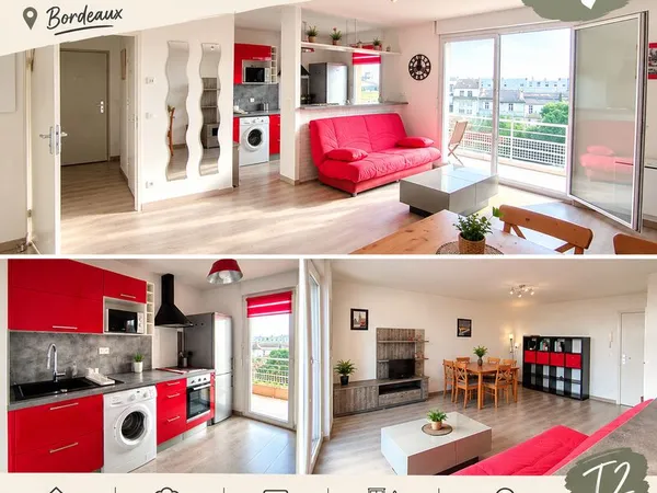 Location T2 meublé Bordeaux St Jean