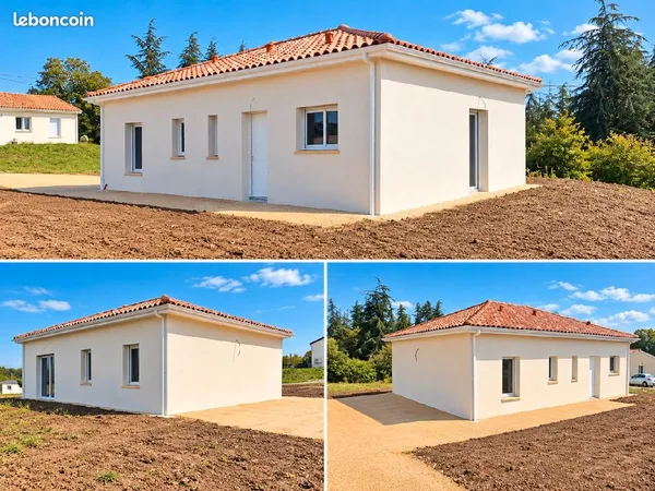 Maison neuve 95 m² - 3 chambres - Terrain 1 200 m² - Trespoux-Rassiels