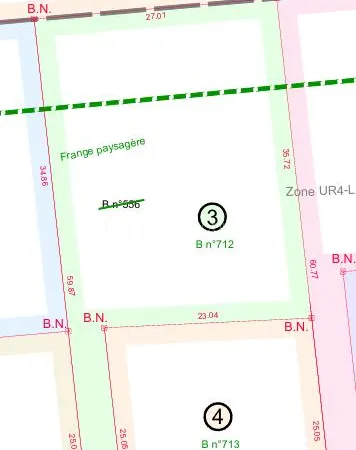Terrain 1051 m²