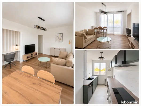 T2 meublé 48 m² rénové - Beaublanc Limoges - Parking - 670 CC