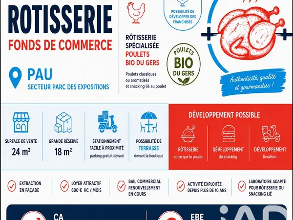 Alimentation 46 m² Pau