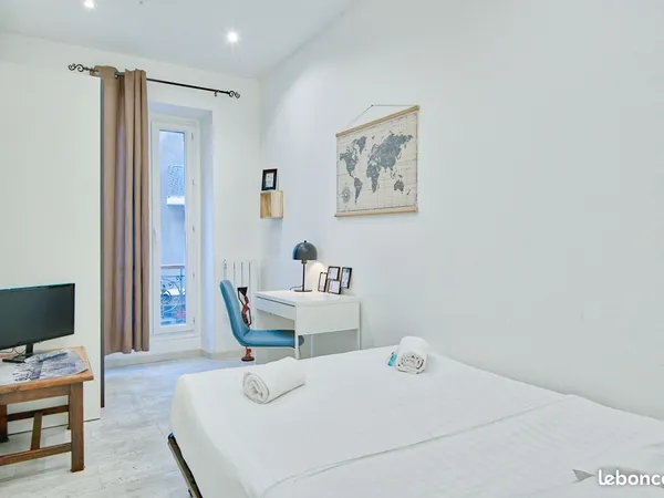 Chambre meublée tout compris en colocation - 10 min à pied de la Gare St-Charles