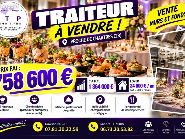 Traiteur 300 m² Chartres