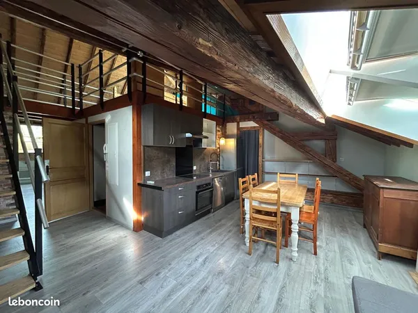 Loft spacieux de 63 m² avec Mezzanine vue sur les montagnes