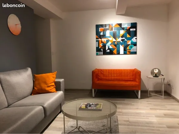 T3 meublé 65 m² - Cour privative - Centre-ville