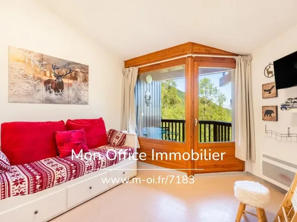 Vends appartement - 27 m² - 2 pièces, 1 chambre - Les Orres 05200