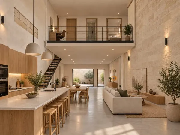PÉZENAS - Projet de loft de 111 m² avec cour et permis accordé