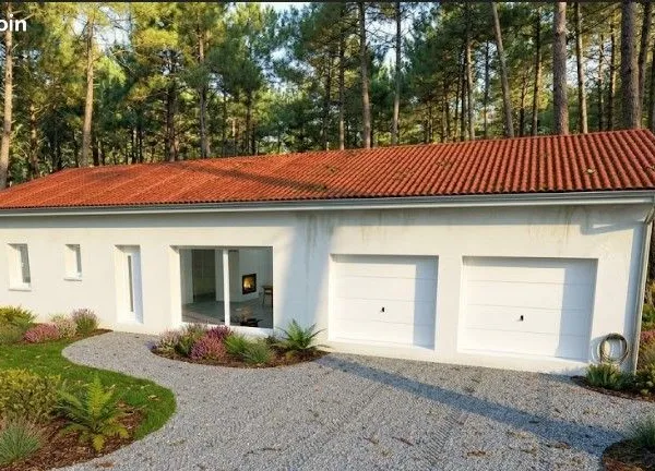 Maison contemporaine de 3 chambres 90 m² plus un garage de 50 m² idéal mécanicien à Parentis-en-Born