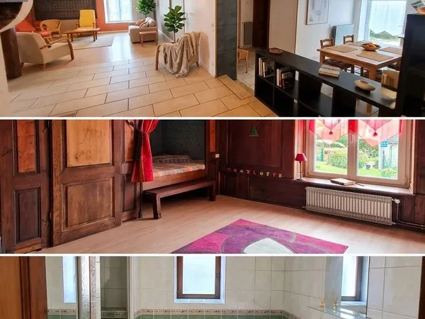 Grand T5 136m2 - 3 chambres - petit jardin - Méligny-le-Grand
