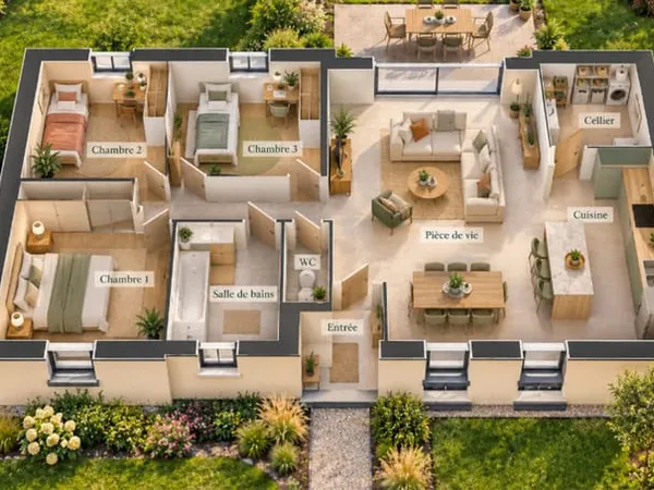 Maison 5 pièces 93 m²