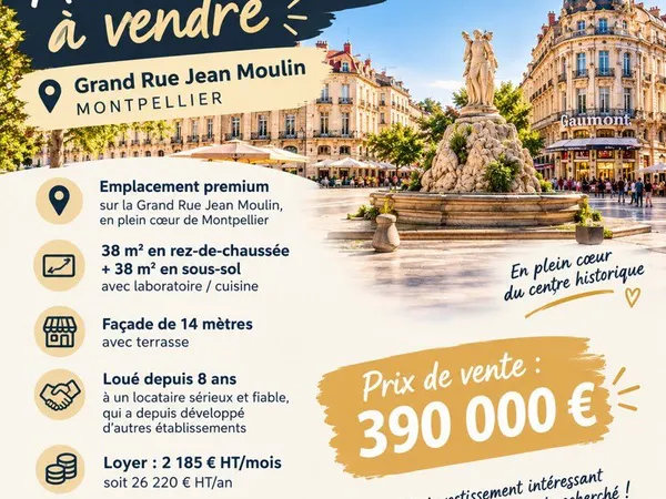 Murs commerciaux loués - Grand Rue Jean Moulin -