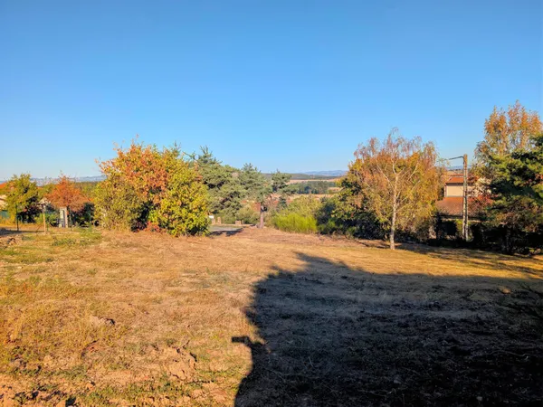 Terrain constructible 900 m² arboré avec vue - proche Montbrison
