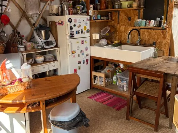 Yourte habitable équipée 45 m² avec mezzanine - à démonter