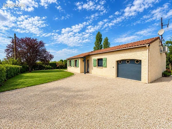 Maison plein-pied 87m2 - 3 chambres - jardin