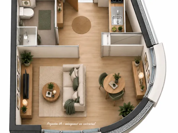 Appartement 1 pièce 27 m²