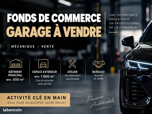 Fonds de commerce garage
