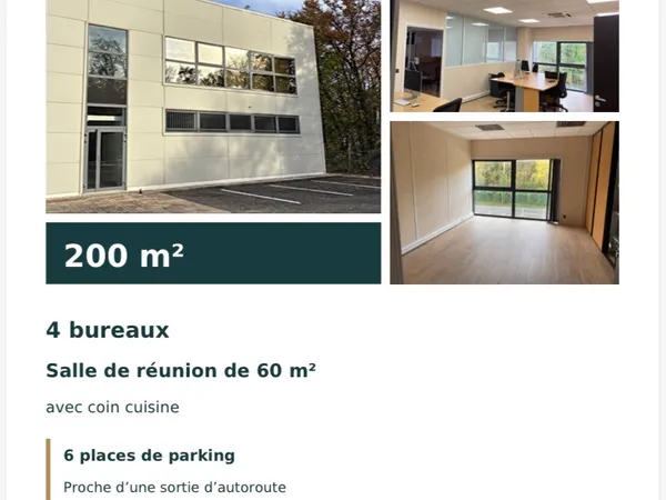 Loue bureaux - 200m²