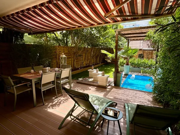 Vends appartement avec jardin et piscine privée - 53m²