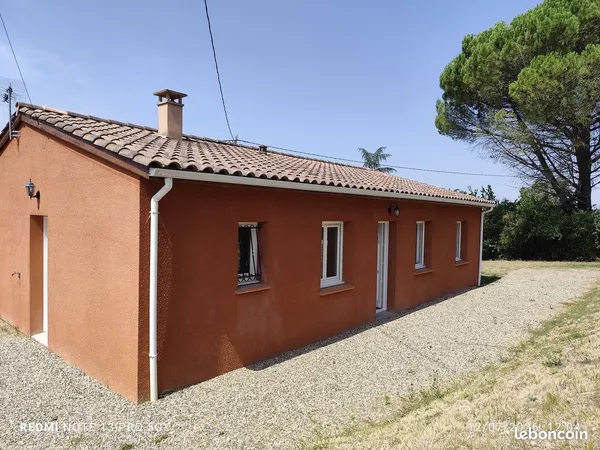Maison de plain-pied jolie vue dégagée