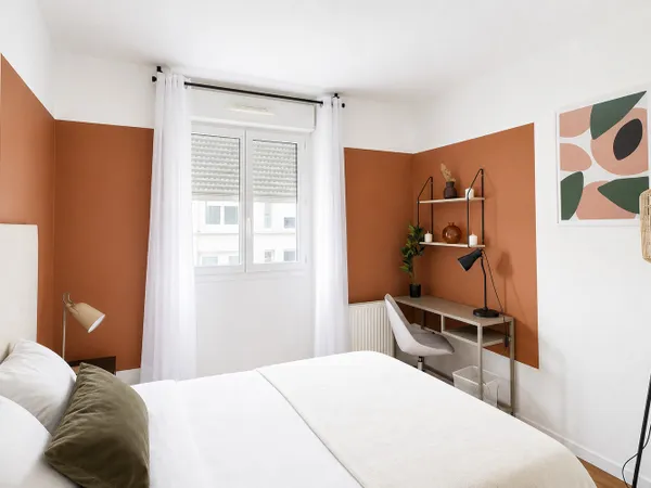 Chambre agréable de 10 m² à Saint-Denis