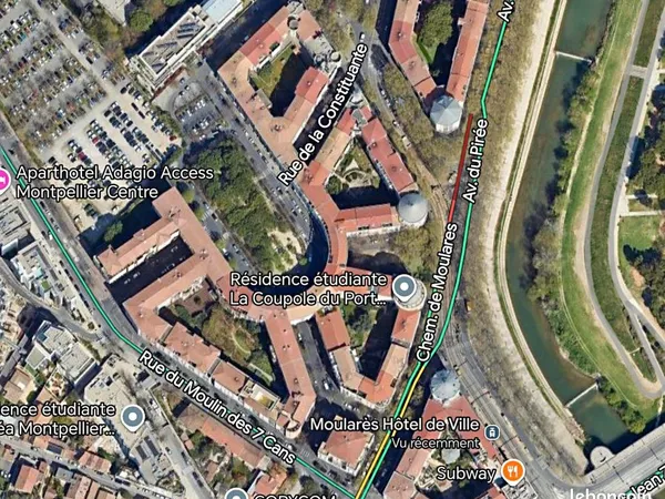 Location parking sécurisé — Montpellier Rive du Lez / Port Marianne (Richter)
