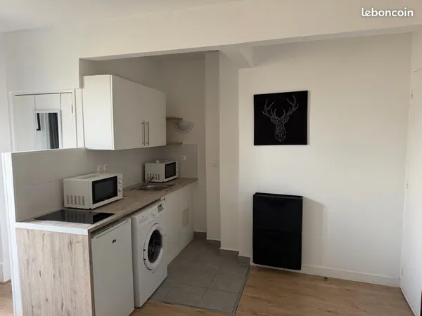 Grand studio avec belle cuisine équipée à Ivry sur Seine
