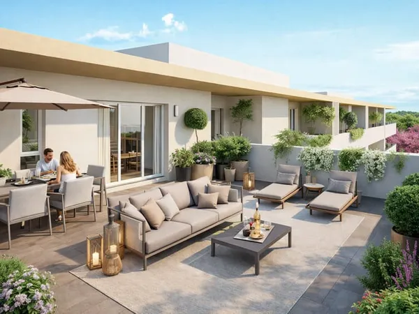 EXCEPTIONNEL DERNIER ETAGE 2P DE 45M² AVEC UNE TERRASSE DE 90M²