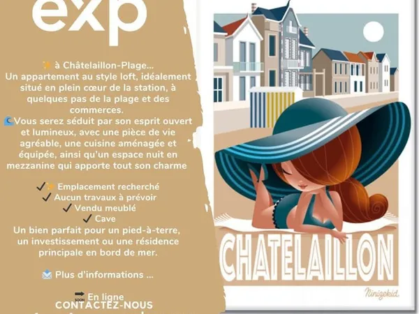 CHÂTELAILLON-PLAGE - OPPORTUNITÉ À 2 PAS DE L'OCÉAN