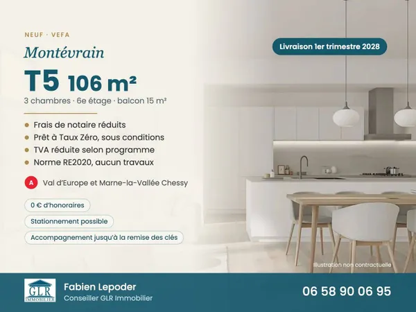 Appartement 5 pièces 106 m²