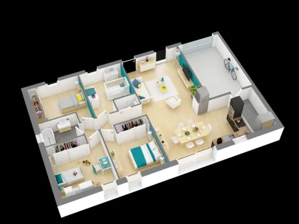 Maison neuve 5 pièces 91 m²