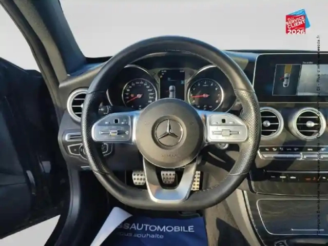 Mercedes Classe C coupé 180 1.6 156ch amg line euro6d-t sieges chauf/cuir gps camera carplay — photo 12