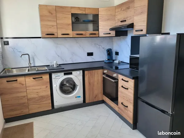 à louer - studio tout équipé avec parking privé - dpe b