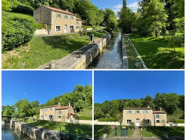 Maison ancienne de garde-barrière avec 2,4 hectares de terrain